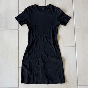 Theory Black Short Sleeve Dress - Small